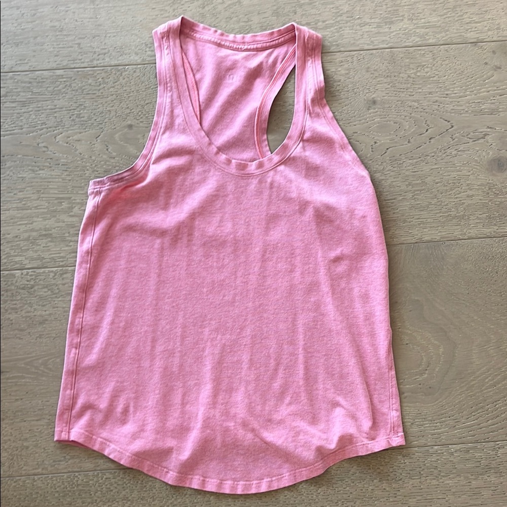 Lululemon Athletica Pink Cut Out Tank Top